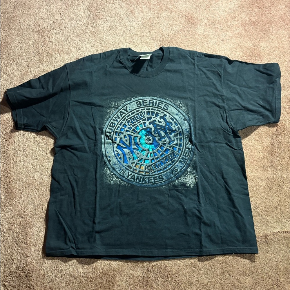 Vintage Subway Series 2000 World Series‎ Mets Vs. Yankees TShirt 2XL